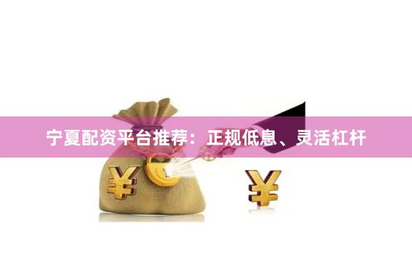 宁夏配资平台推荐：正规低息、灵活杠杆